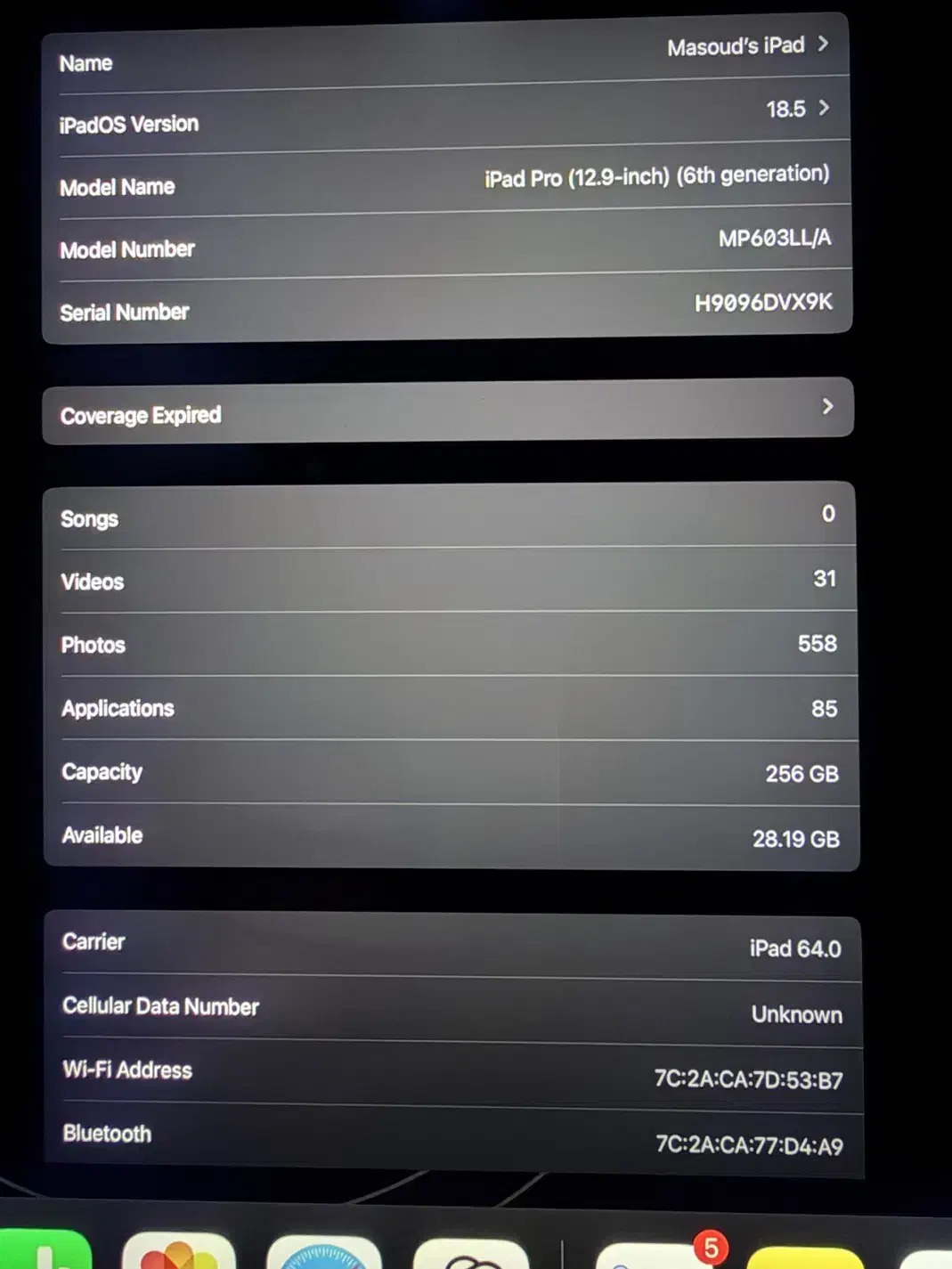 Ipad pro 2022 M2 Cellular 5g 12.9 inch آیپد پرو|تبلت|اهواز, کیانپارس |دیوار