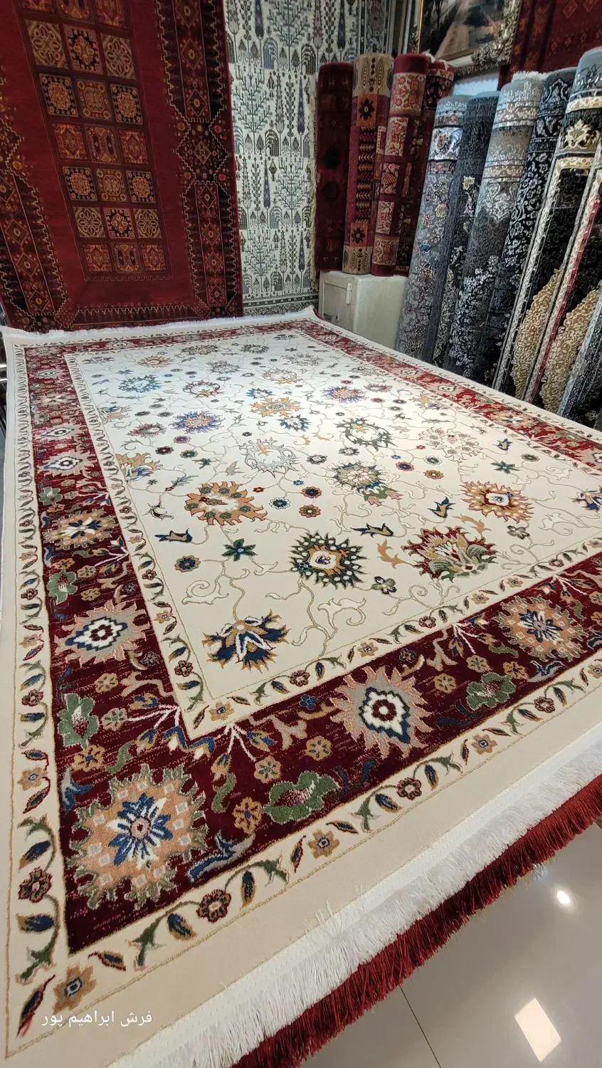 کلسیون حانا کرم دستبافتی|فرش|مشهد, چهارباغ|دیوار