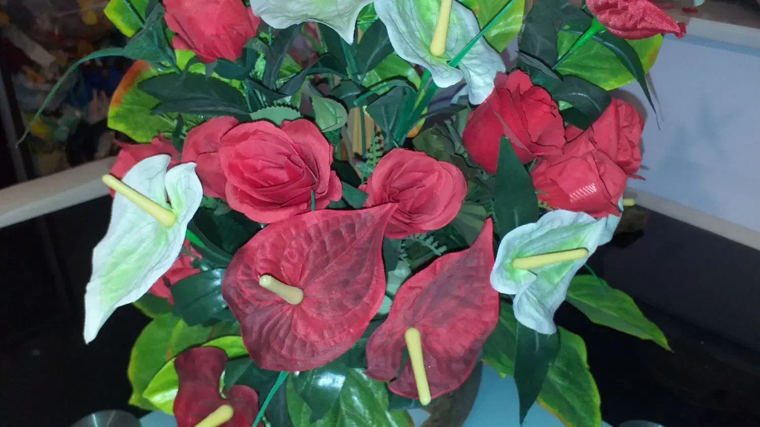 سبد گل مصنوعی نو  و باکس گل سایز یزرگ|گل مصنوعی|کرج, شهرک شهرداری|دیوار