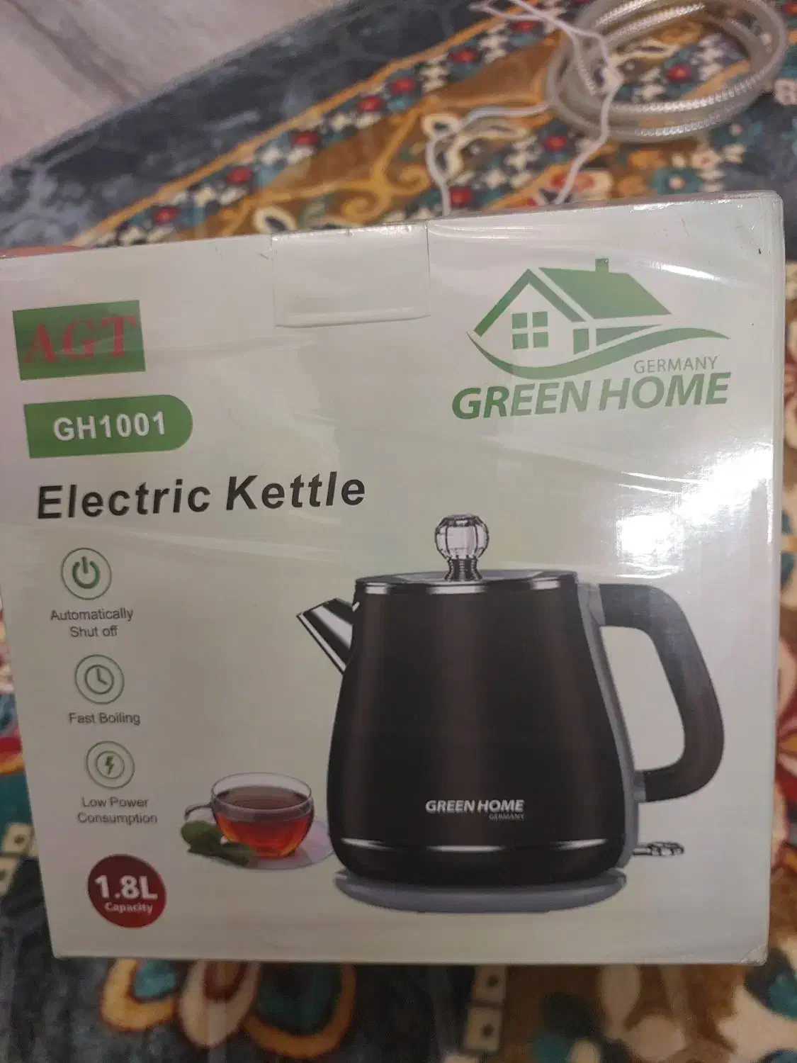 کتری برقی مدل Green home|قوری، کتری، قهوه‌ساز دستی|شیراز, کوی زهرا|دیوار