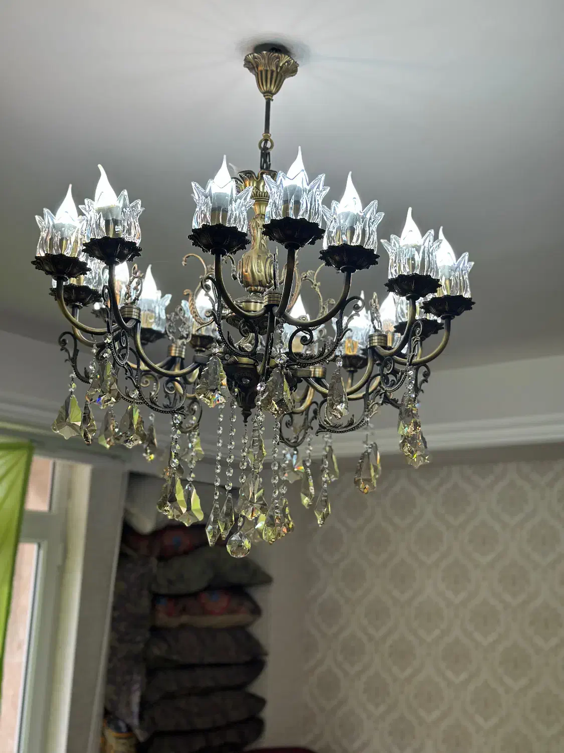 لوستر|لوستر و چراغ آویز|تبریز, |دیوار