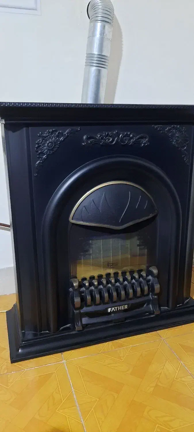 بخاری طرح شومینه|بخاری، هیتر، شومینه|قزوین, |دیوار