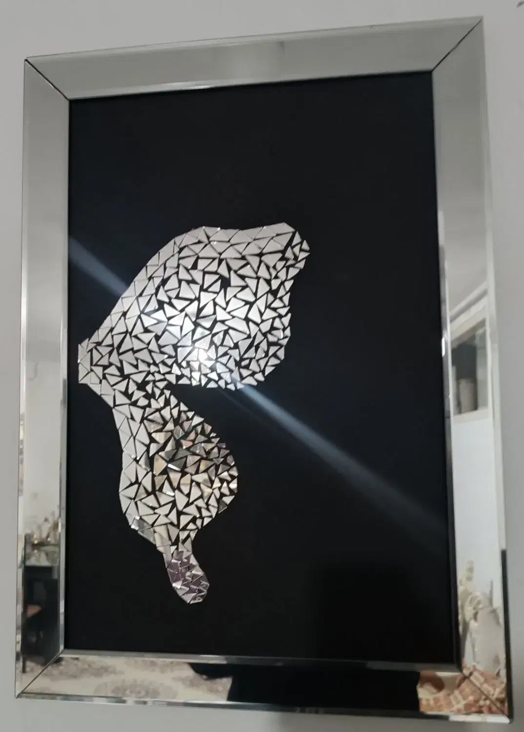 ساعت وتابلوآیینه ای تمیزو زیبا|ساعت دیواری و تزئینی|اسلامشهر, مطهری|دیوار