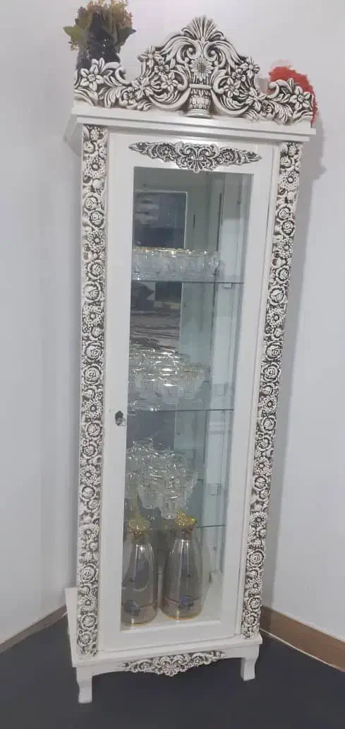 آینه شمعدان  وبوفه چوبی|بوفه، ویترین، کنسول|کرج, اخگرآباد|دیوار