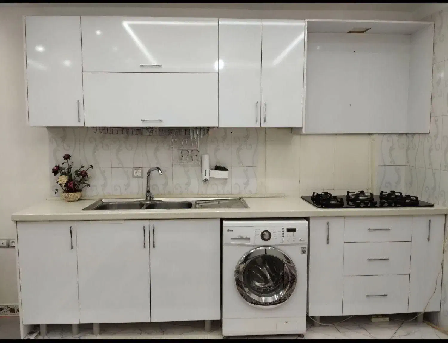 کابینت هایگلاس باکافی بار شیک ودکور لوکس 1234|مصالح و تجهیزات ساختمان|تویسرکان, |دیوار