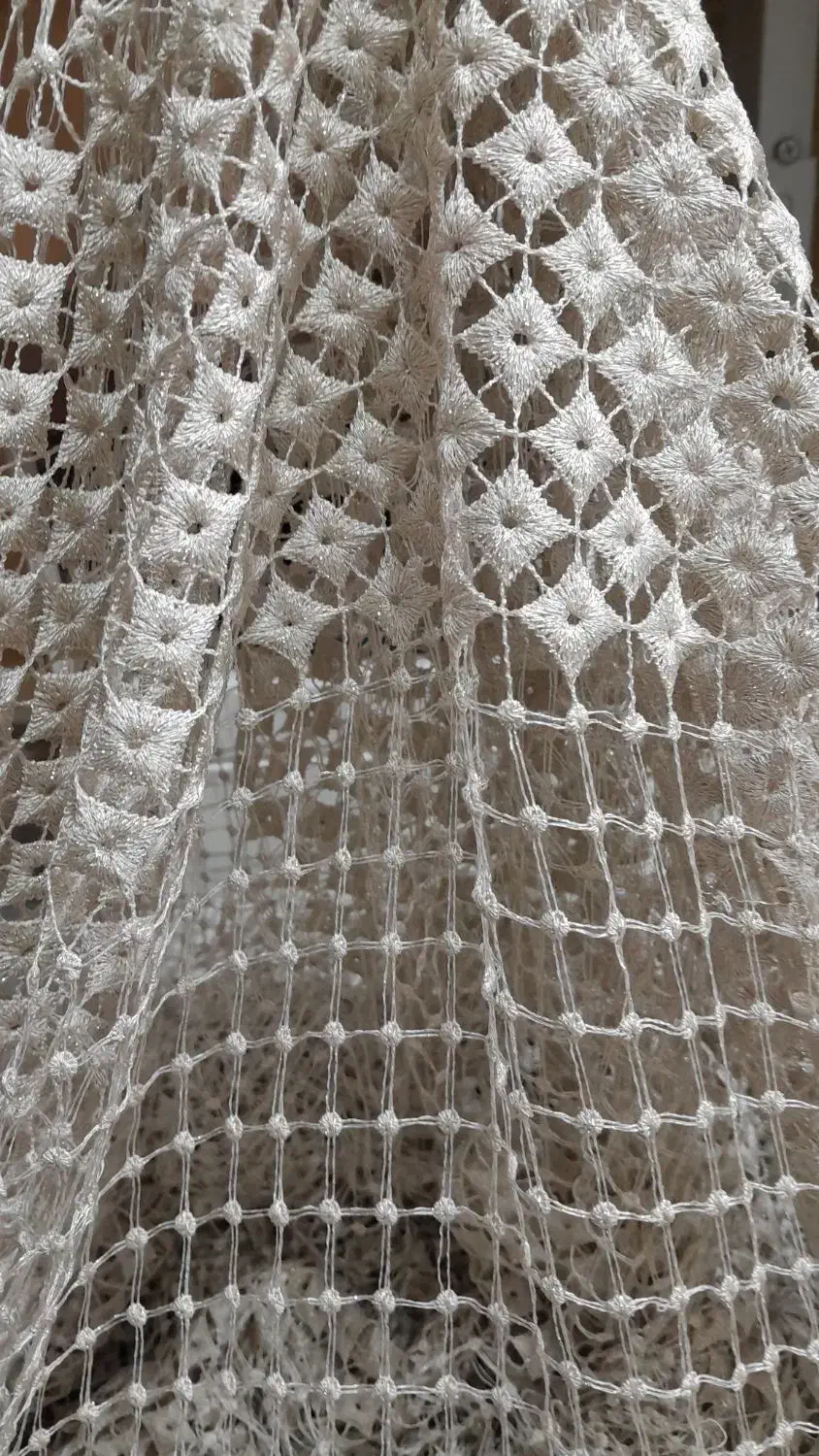 پرده گیپور دانتل ترک شاین دار نو|پرده، رانر، رومیزی|تهران, آهنگ|دیوار