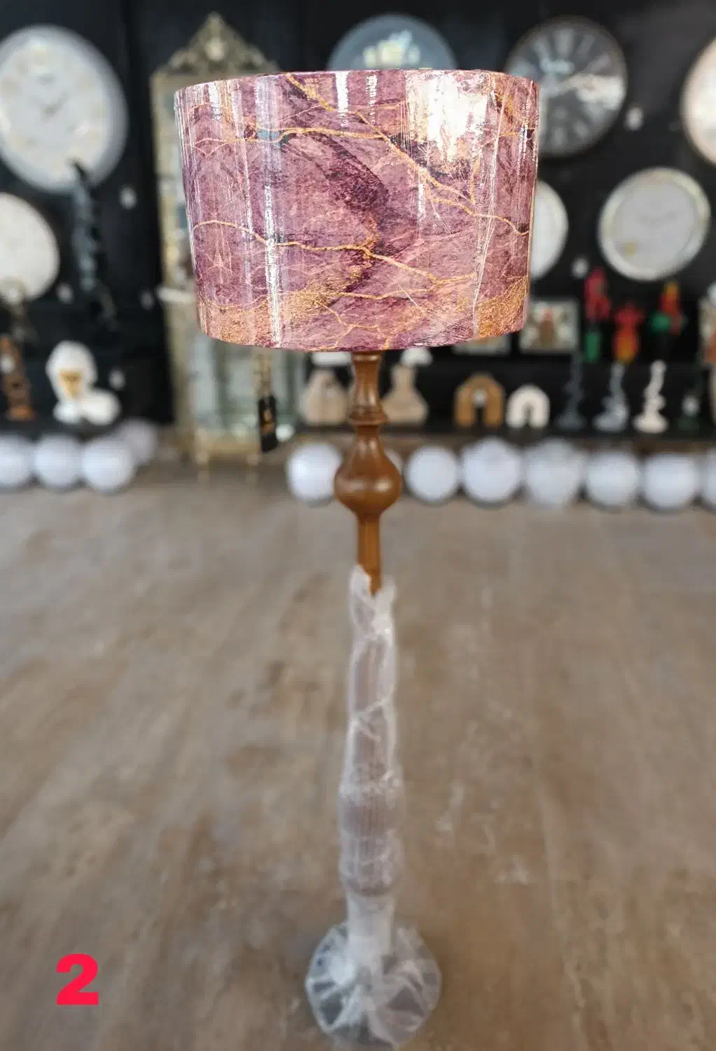 آباژور و آینه شیک و مدرن برای دکور منزل|چراغ خواب و آباژور|آستانه اشرفیه, |دیوار