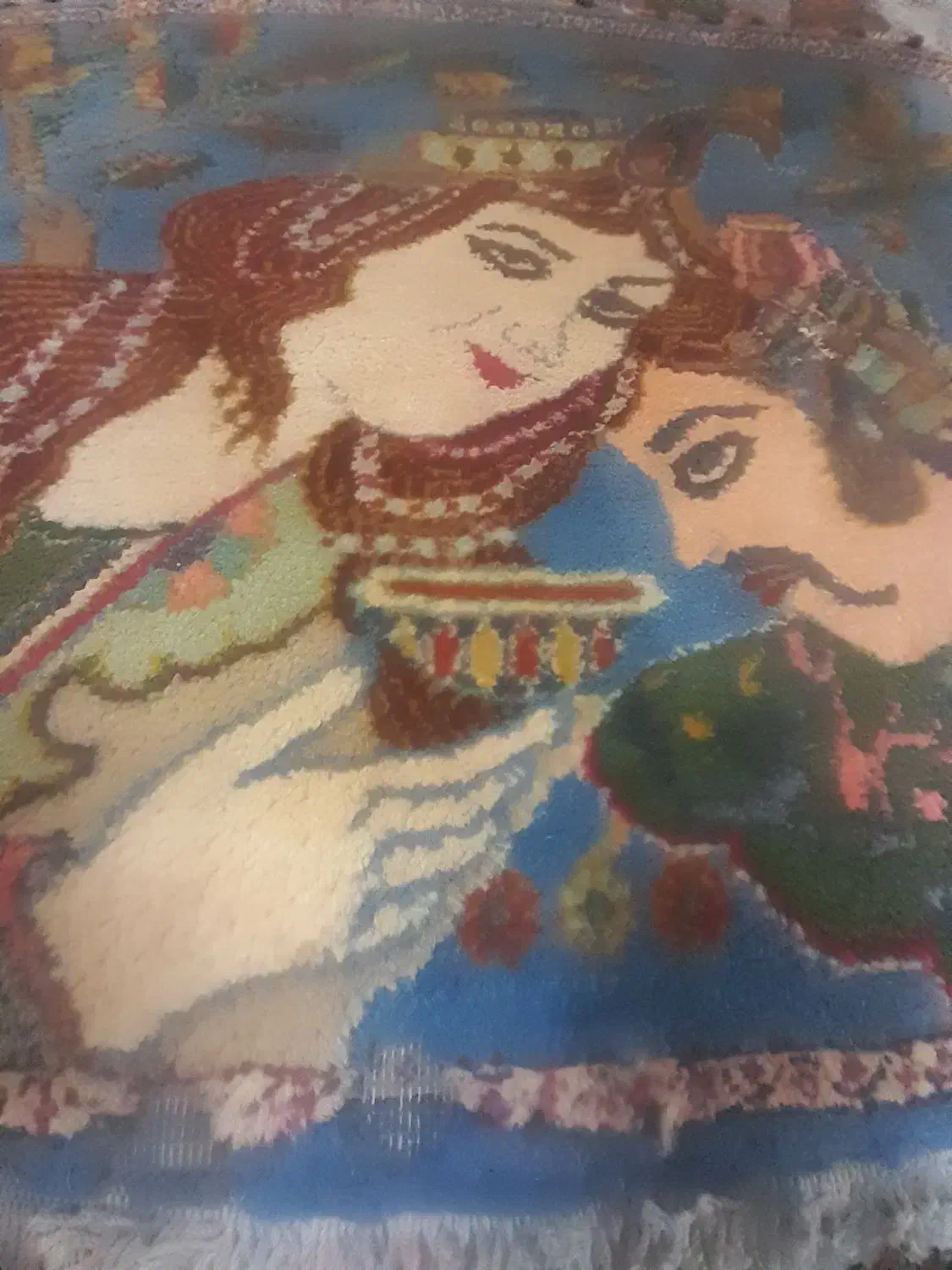 تابلو فرش اصلی لیلی و مجنون|تابلو فرش|ملک‌آباد, |دیوار