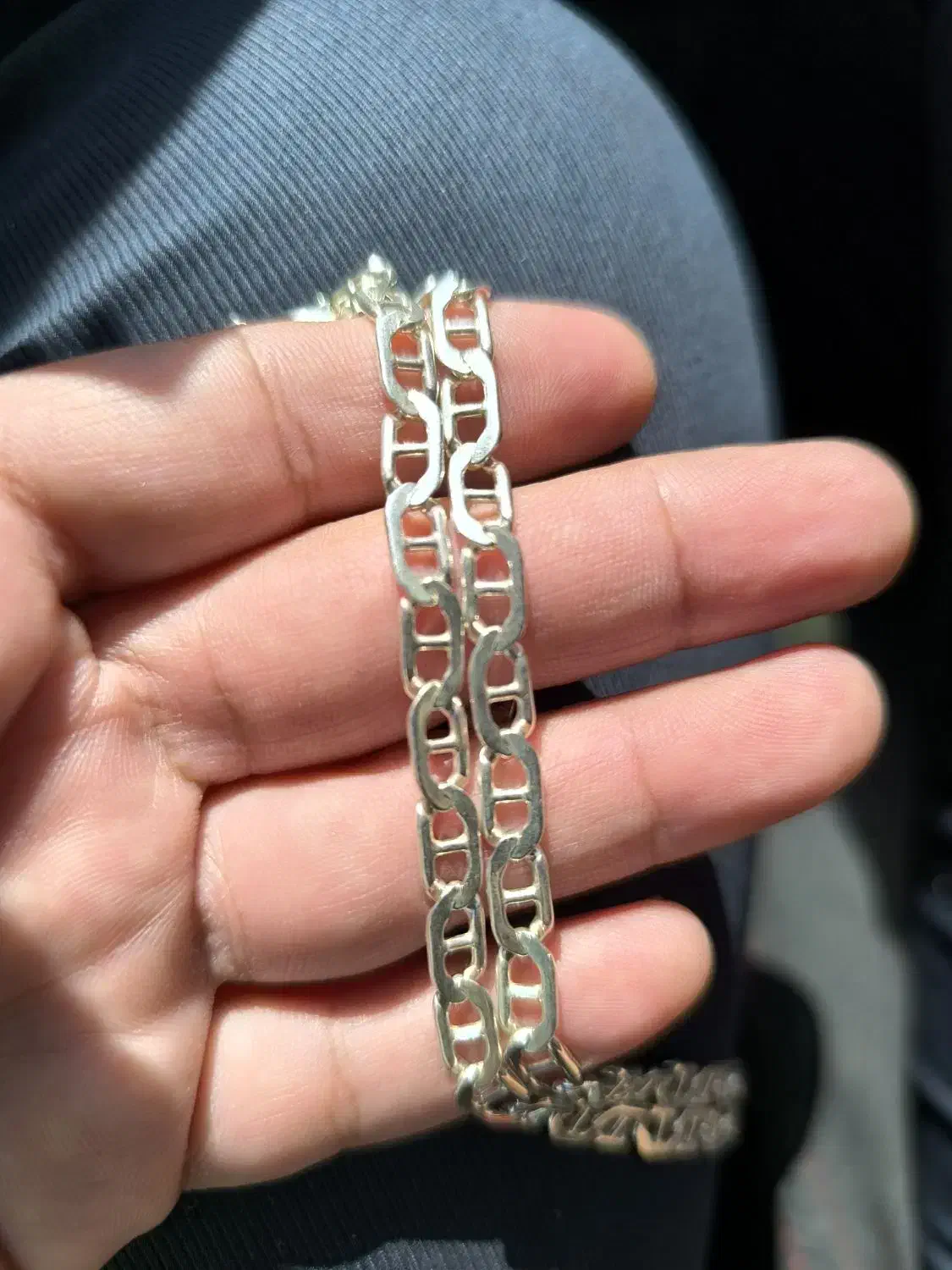 زنجیر نقره ایتالیایی|جواهرات|شیراز, قدوسی غربی|دیوار