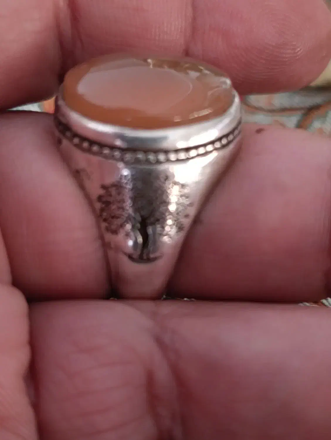 انگشتر قدیمی با نگین اصل یمنی|کلکسیون اشیاء عتیقه|شیراز, انجیر|دیوار