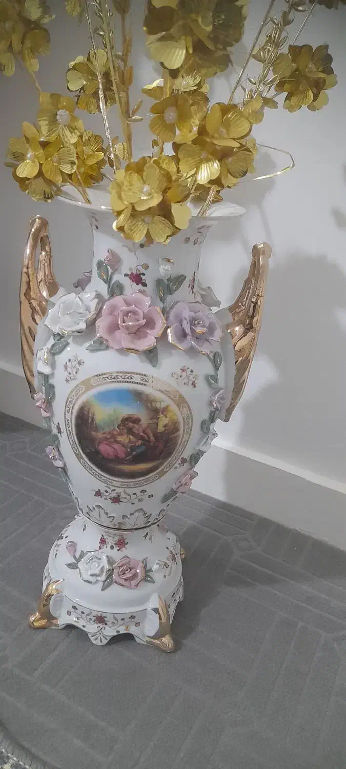 گل وگلدان چینی اصل|گل و گیاه طبیعی|پاکدشت, پاکدشت (مامازند)|دیوار