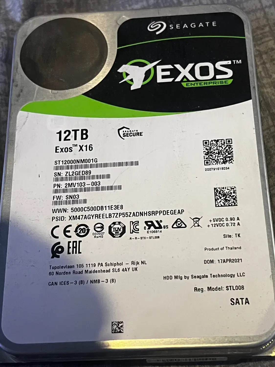 هارد ۱۲ ترا بایت سیگیت اکسوس 16x|قطعات و لوازم جانبی رایانه|ساری, |دیوار