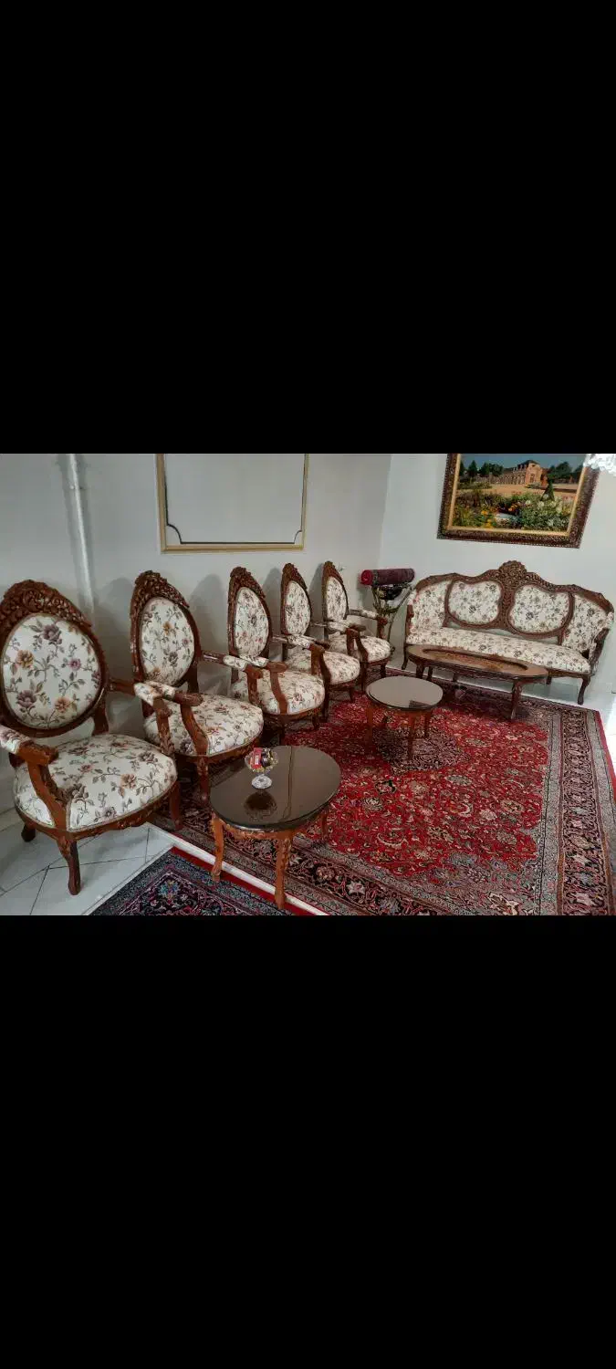 فروش مبل سلطنتی ۸نفره|مبلمان خانگی و میز عسلی|اراک, |دیوار