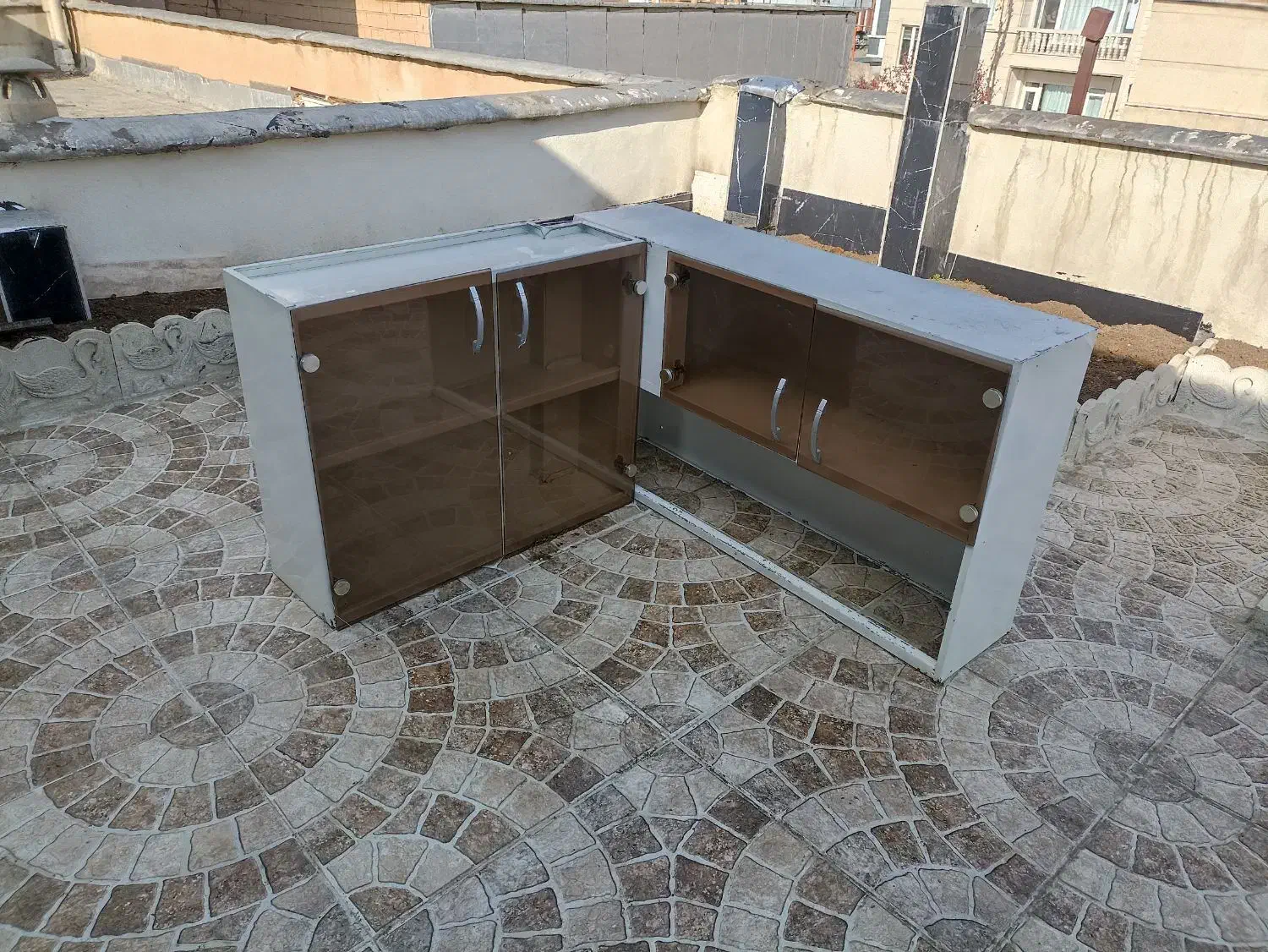 کابینت فلزی درب شیشه. هوایی|مصالح و تجهیزات ساختمان|مریوان, |دیوار