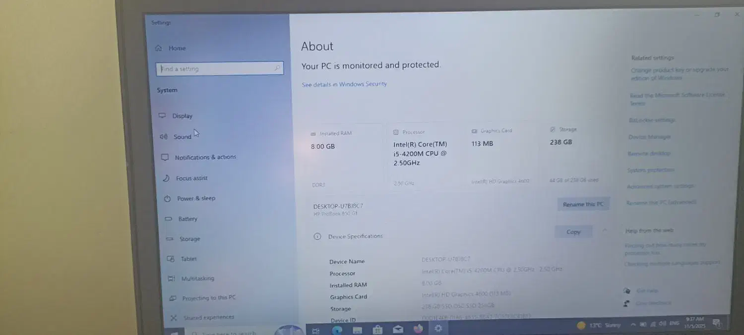لپ تاپ HP Pro Book 4600M|رایانه همراه|ملارد, |دیوار