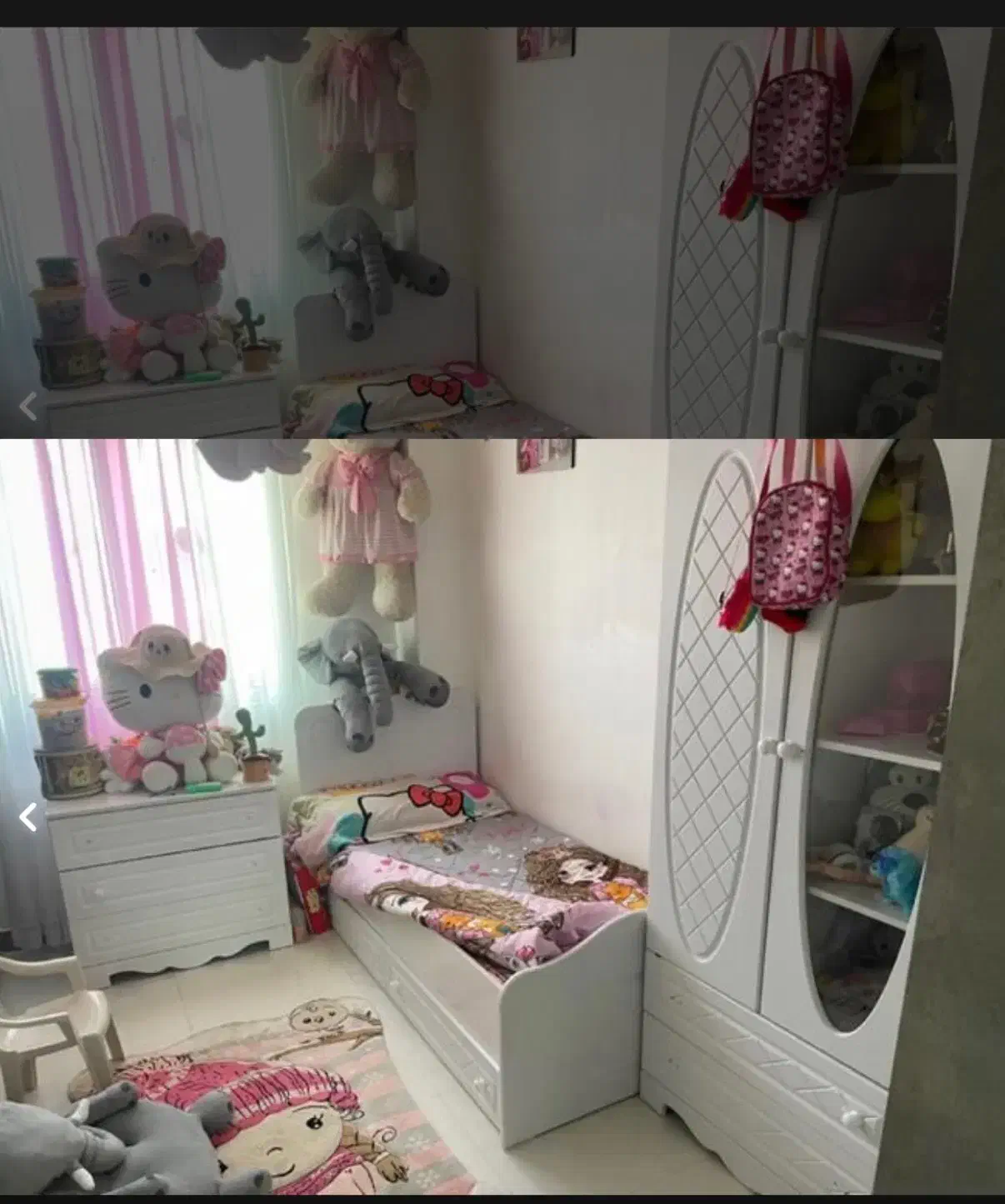 تخت نوجوان کمد دراور کمد بزرگ|تخت و سرویس خواب|رشت, منظریه|دیوار