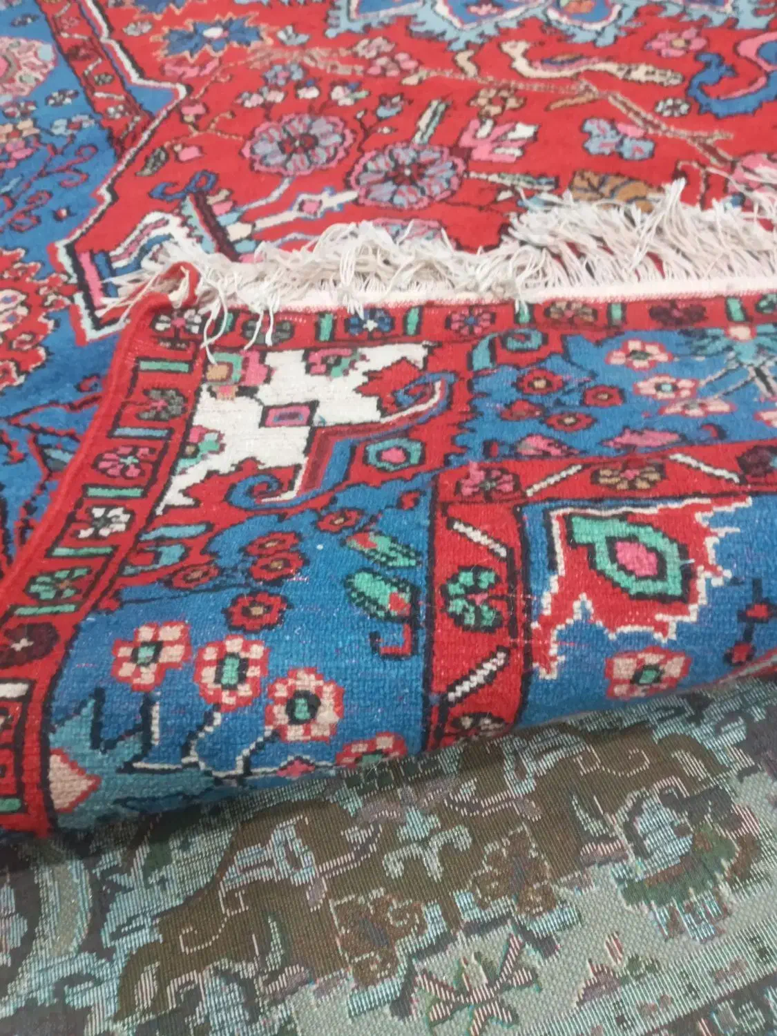 فرش دست بافت قدیمی عشوند|فرش|نهاوند, |دیوار