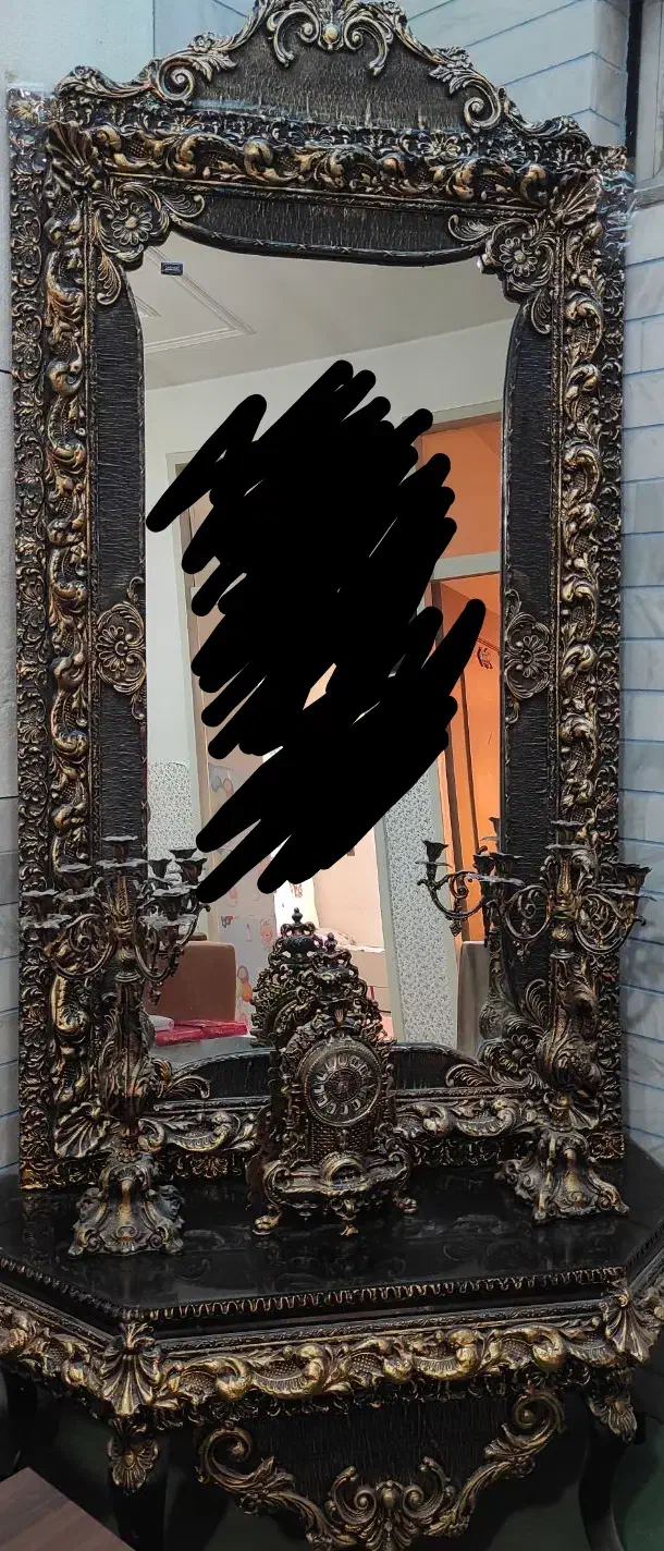 آیینه شمعدان سلطنتی|آینه|شهرکرد, |دیوار