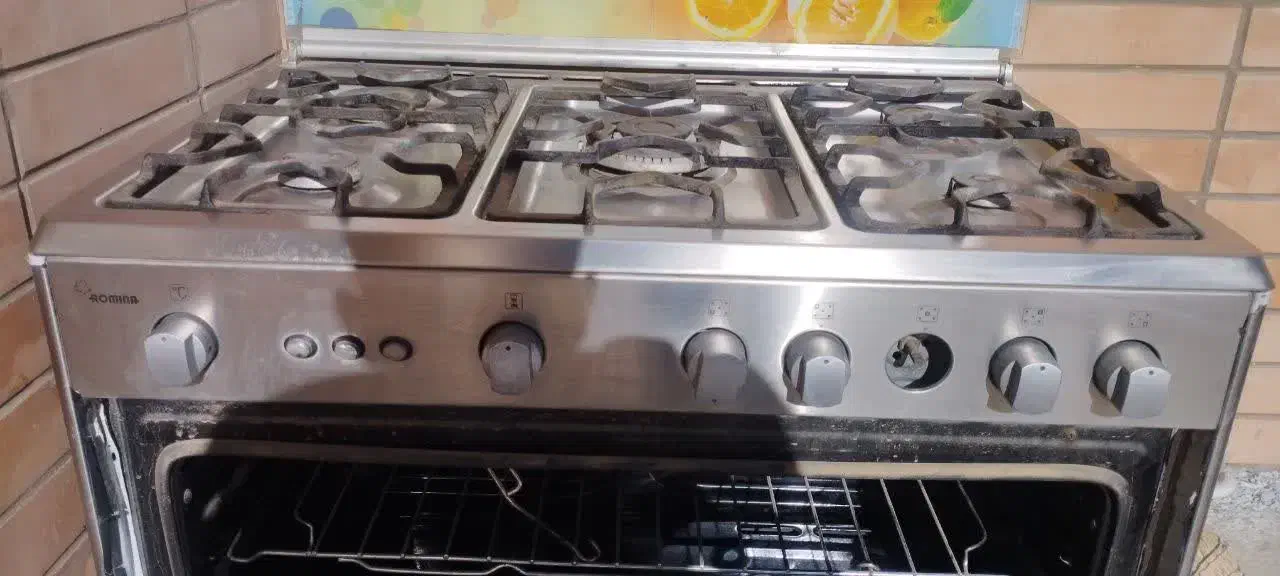 اجاق گاز پنج شعله فر دار تمیز و سالم|اجاق گاز و لوازم برقی پخت‌وپز|داران, |دیوار