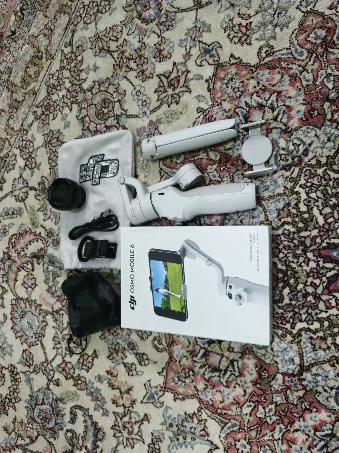 گیمبال OM6 همراه با لنز میکرو و واید apexel|لوازم جانبی موبایل و تبلت|قزوین, |دیوار