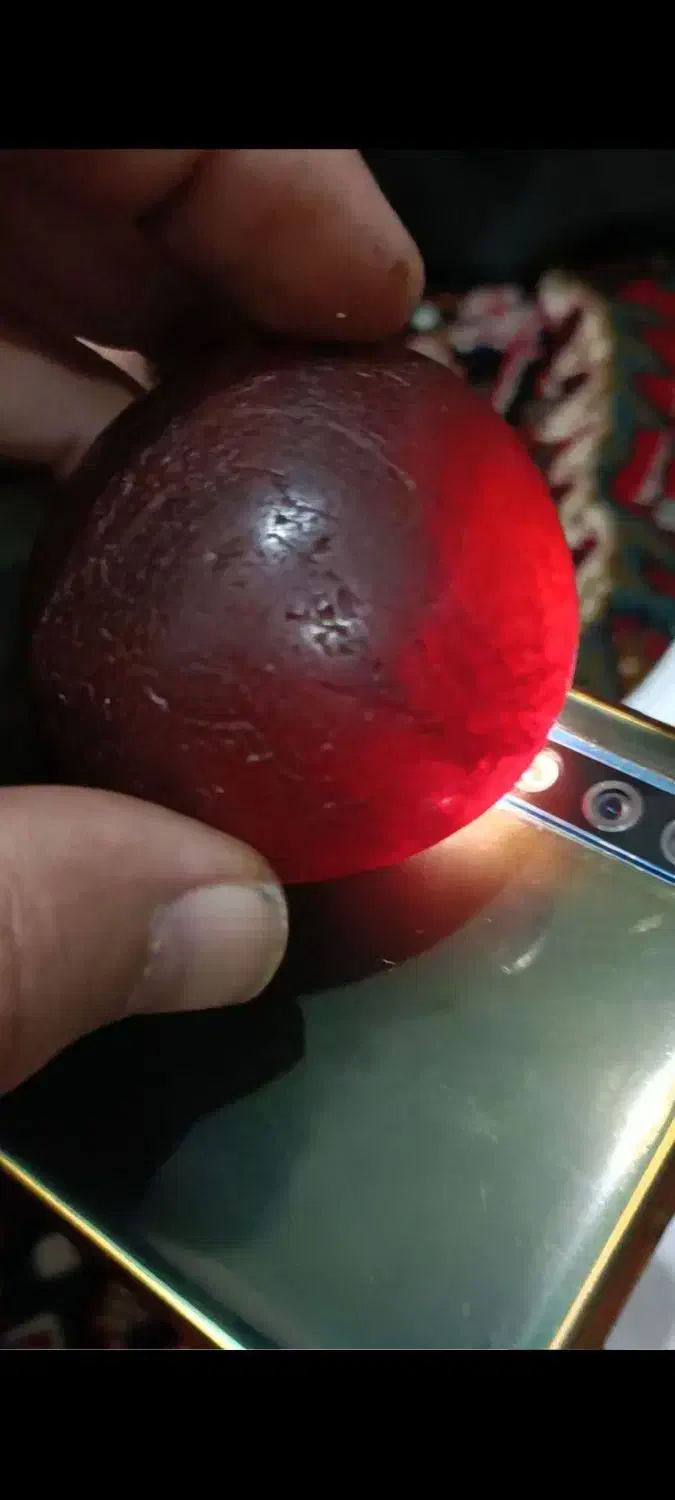 سنگ جواهری قرمز گبری کهنه قدیمی الماس یاقوت یشم|جواهرات|سنندج, |دیوار