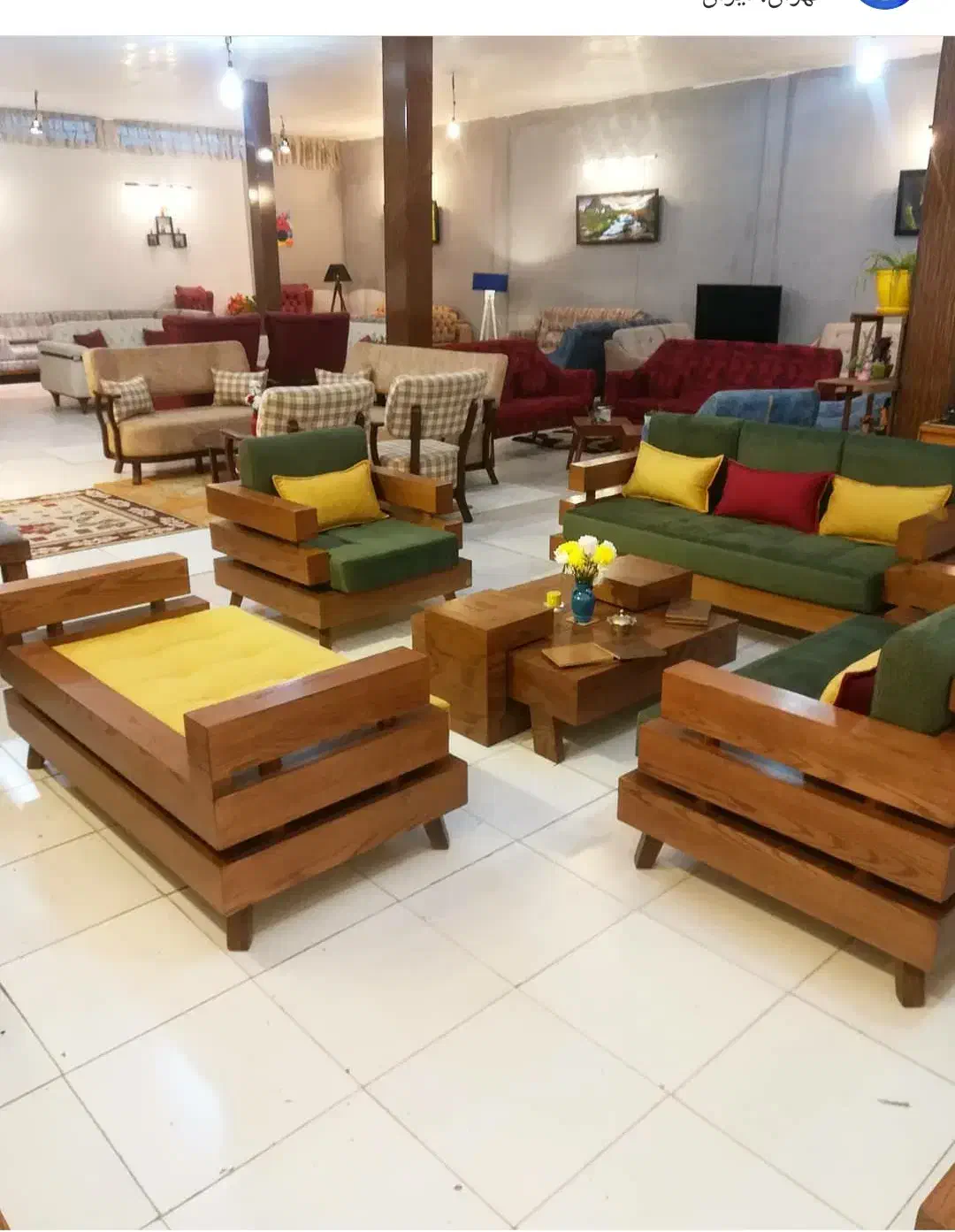 مبل آلو مبله دو طرف دسته لمون|مبلمان خانگی و میز عسلی|بومهن, |دیوار