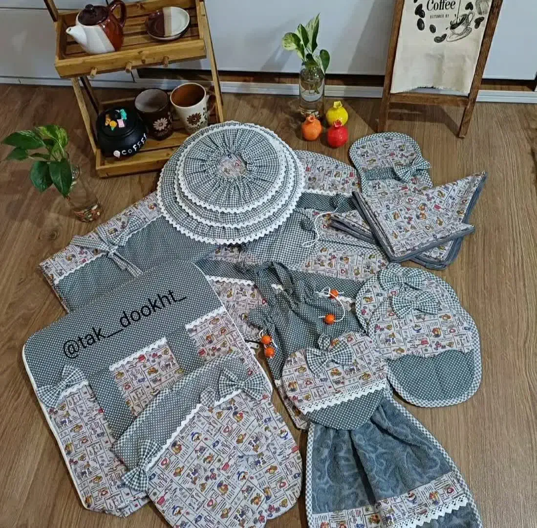 دوخت سرویس آشپزخانه|سفره، حوله، دستمال آشپزخانه|اسلام‌شهر, صادقیه|دیوار