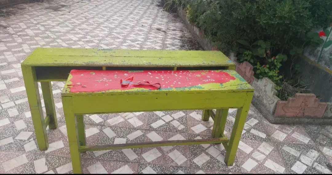 میز و نیمکت چوبی دانش آموزی مقطع ابتدایی|صندلی و نیمکت|لنگرود, |دیوار