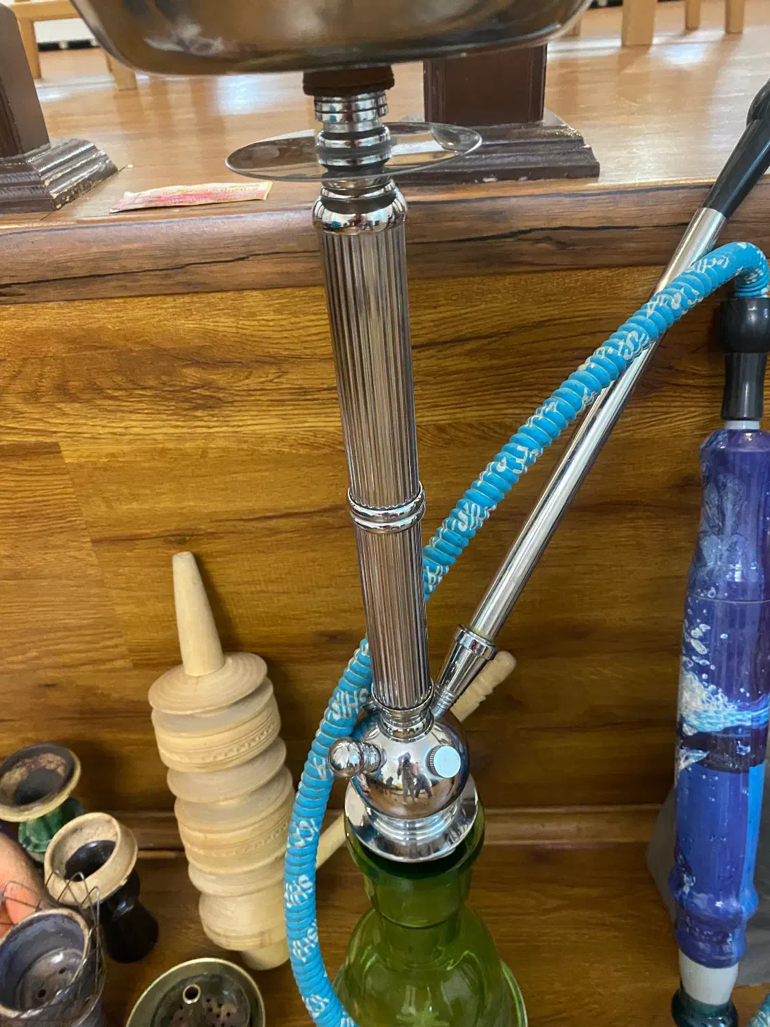 قلیان و تعدادی ملزومات قلیان همه باهم|کوهنوردی و کمپینگ|تهران, سازمان برنامه شمالی|دیوار