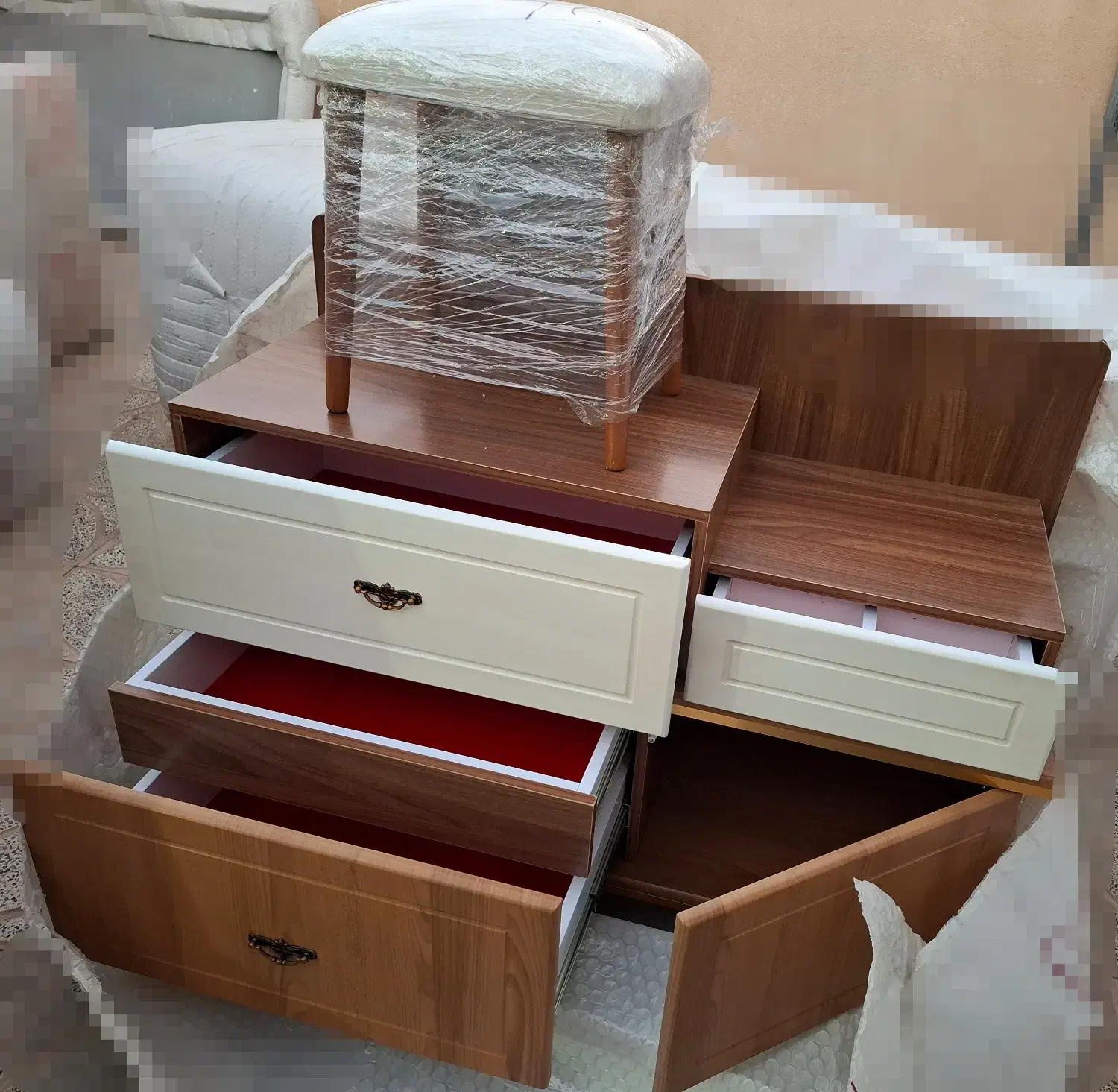 فروش سرویس خواب نو|تخت و سرویس خواب|بم, |دیوار