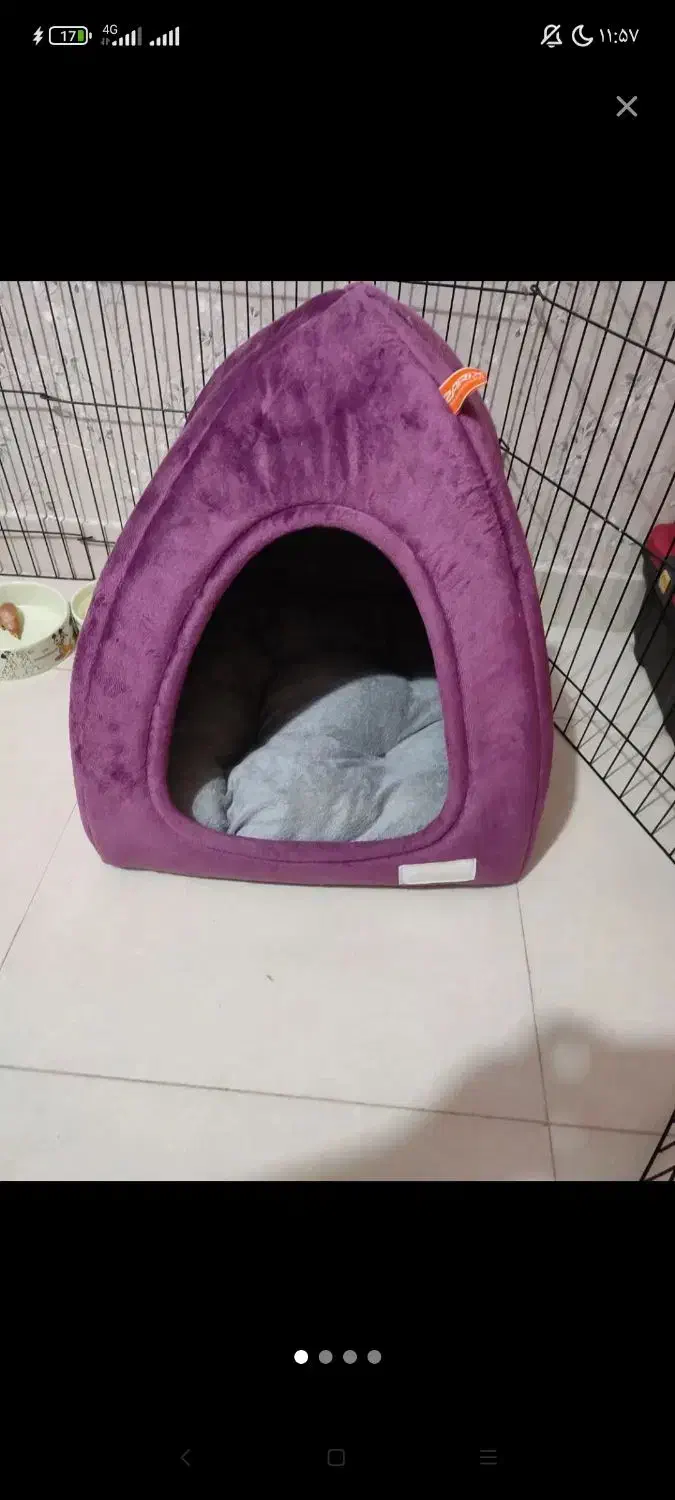جای خواب سگ و گربه نوچندروزاستفاده فقط استفاده شده|لوازم جانبی حیوانات|اراک, |دیوار