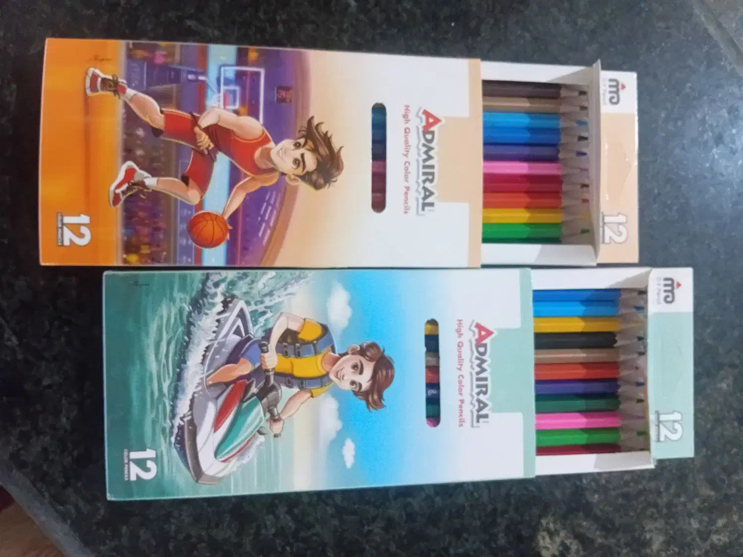 مداد رنگی ۱۲ تایی|لوازم التحریر|گنبد کاووس, |دیوار