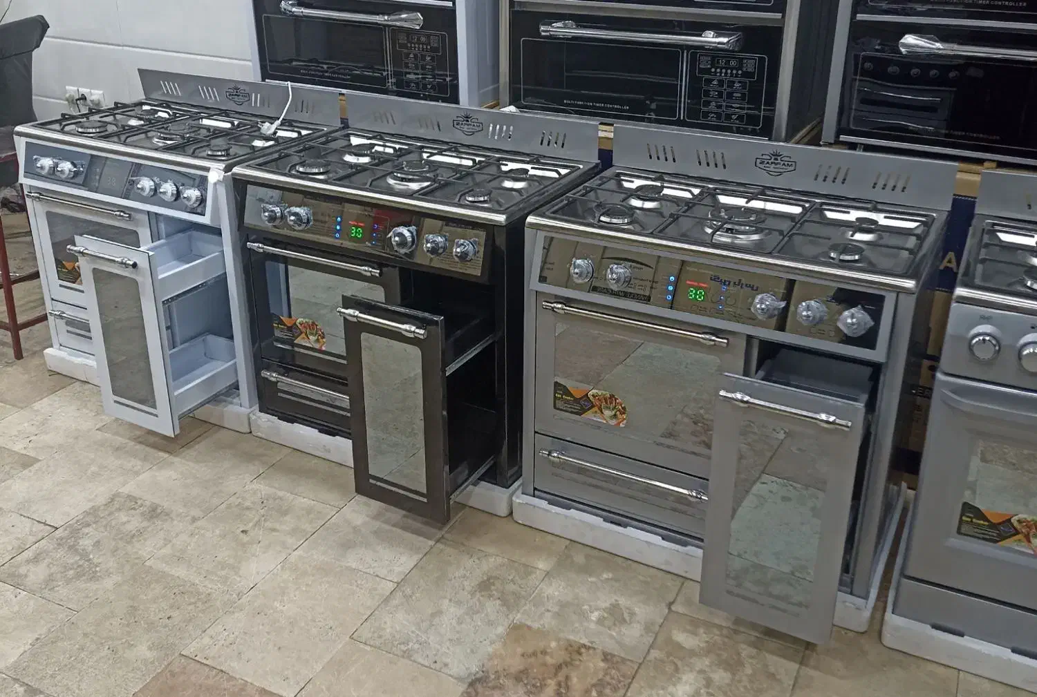 اجاق گاز طرح فر کد ۵۵۶ new|اجاق گاز و لوازم برقی پخت‌وپز|قم, علی آباد|دیوار