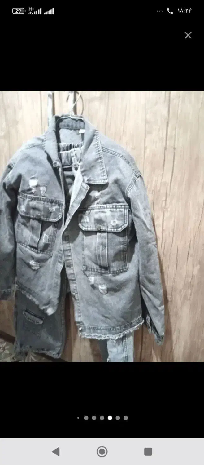 شلوار کارگو با کت کلا دو بار استفاده شده|لباس|عطاملک, |دیوار