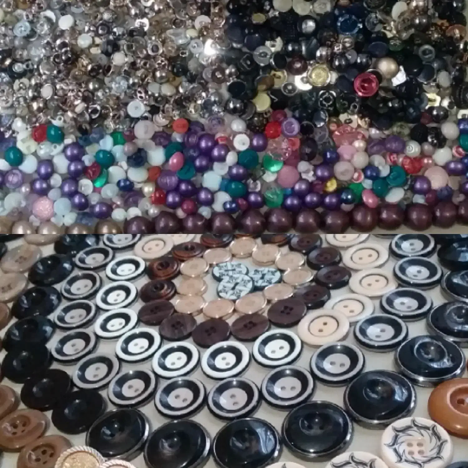 دکمه های نورنگارنگ براق وزیبا|لوازم خیاطی و بافتنی|اردبیل, |دیوار