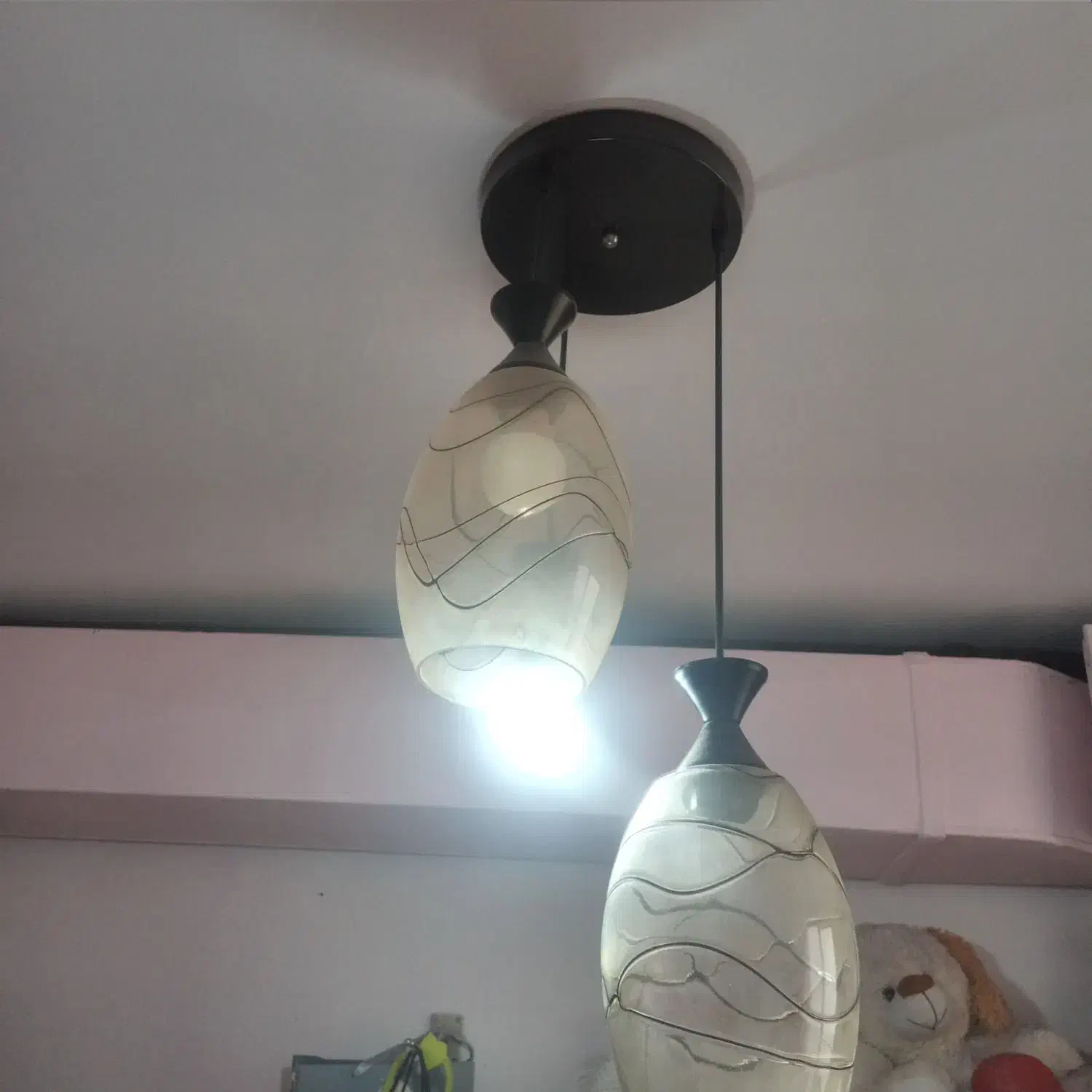 لوستر سقفی سه شاخه|لوستر و چراغ آویز|تهران, جوادیه|دیوار