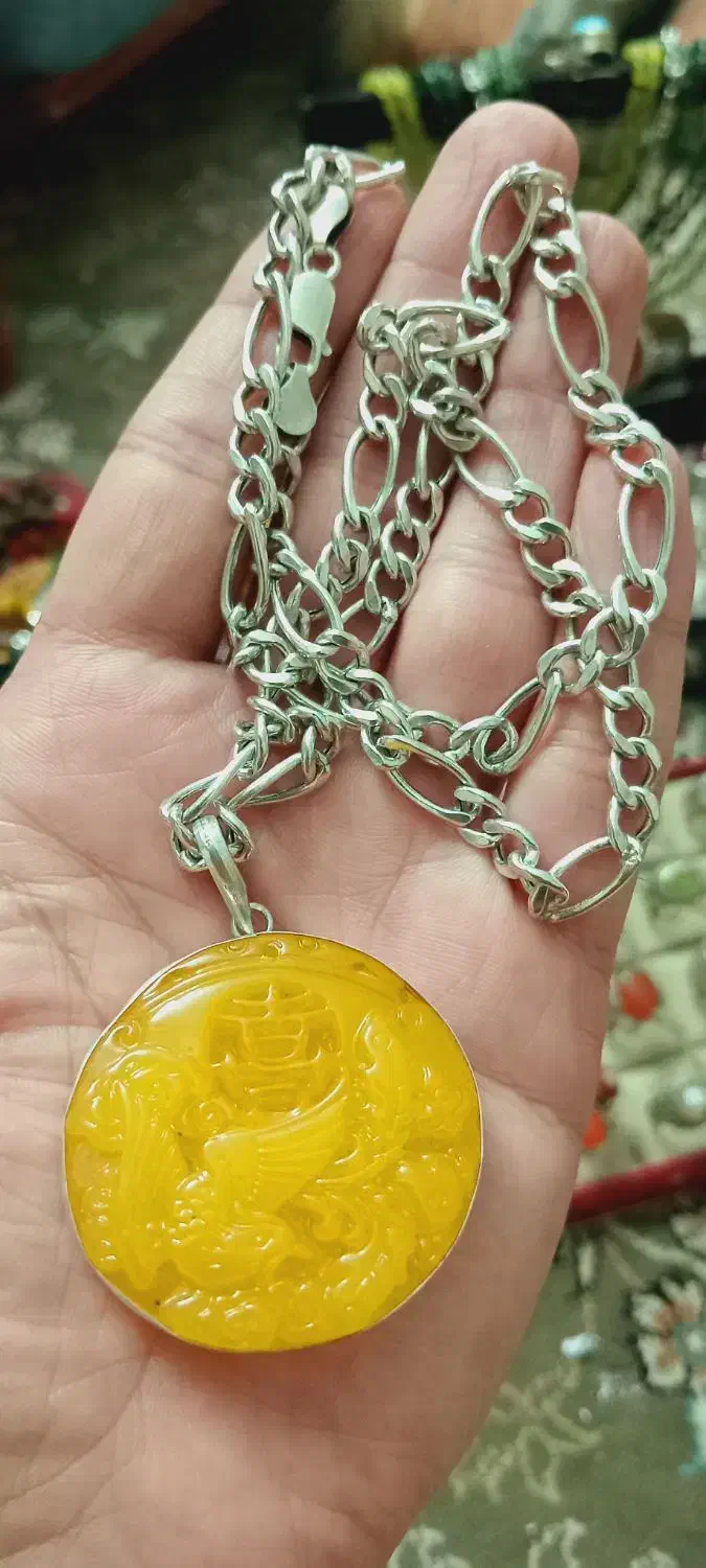 کهربا اصل سیمرغ خوشبختی سنگ جادوی جذب|جواهرات|تهران, آبشار|دیوار