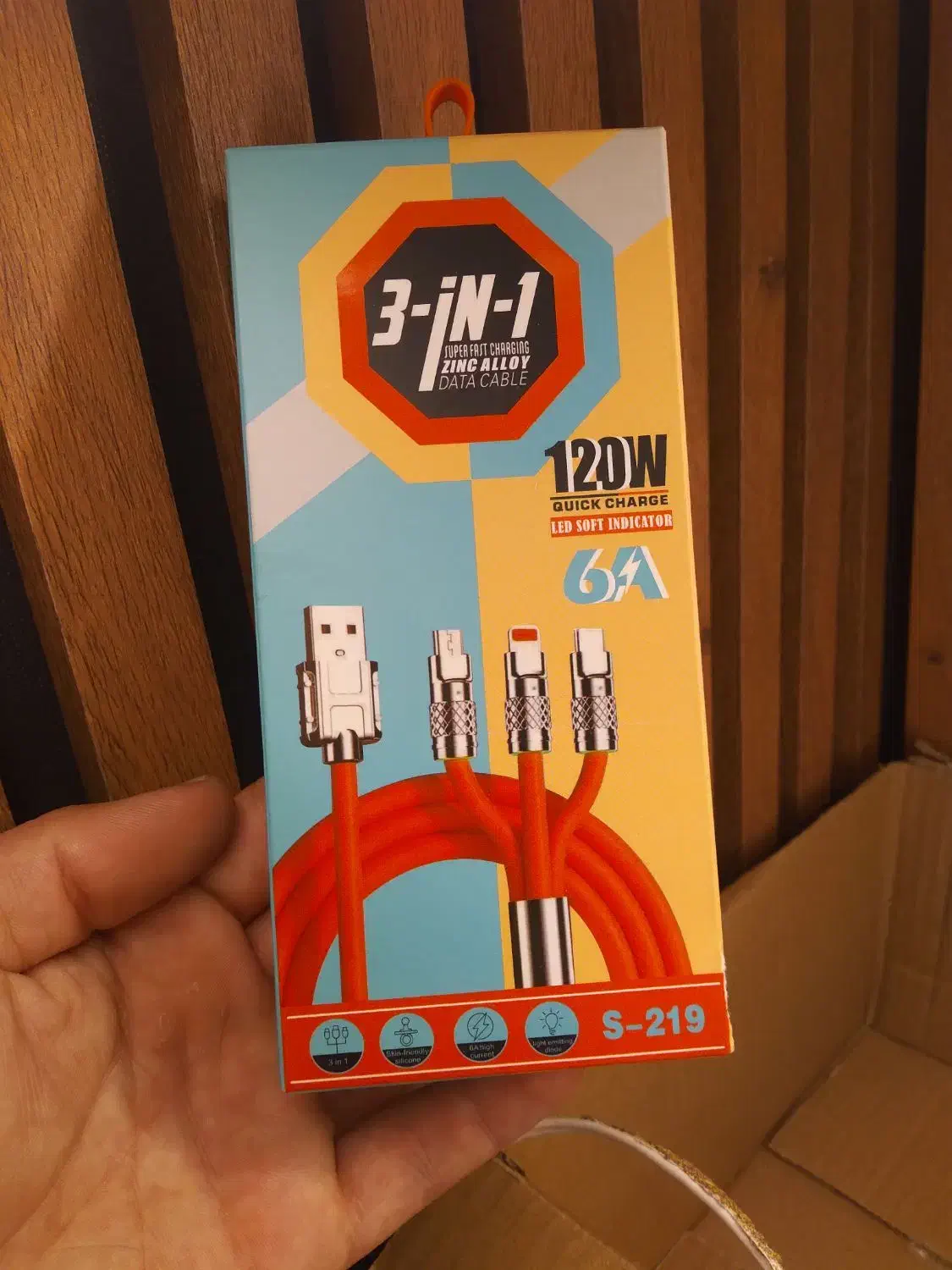 کابل سه کاره با کیفیت بالا|لوازم جانبی موبایل و تبلت|پارس‌آباد, |دیوار