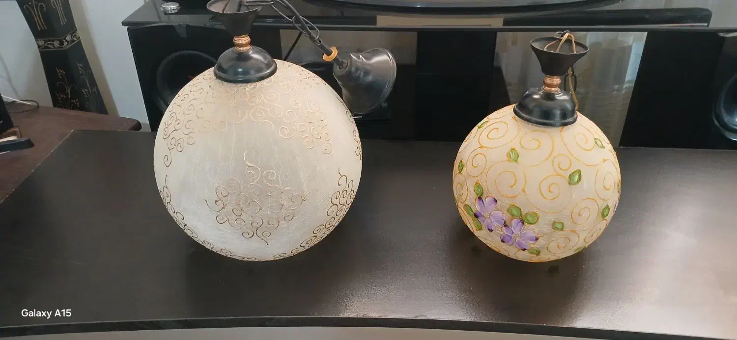 2 عدد لوستر حبابی|لوستر و چراغ آویز|چهاردانگه (تهران), |دیوار