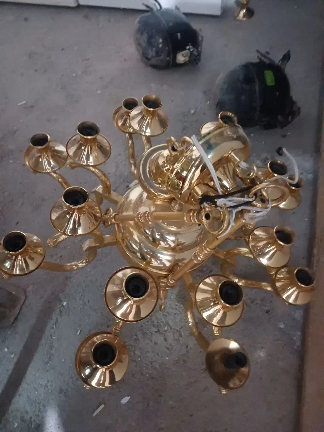 فروش لوستر ابککاری طلا|لوستر و چراغ آویز|رباطکریم, الارد|دیوار