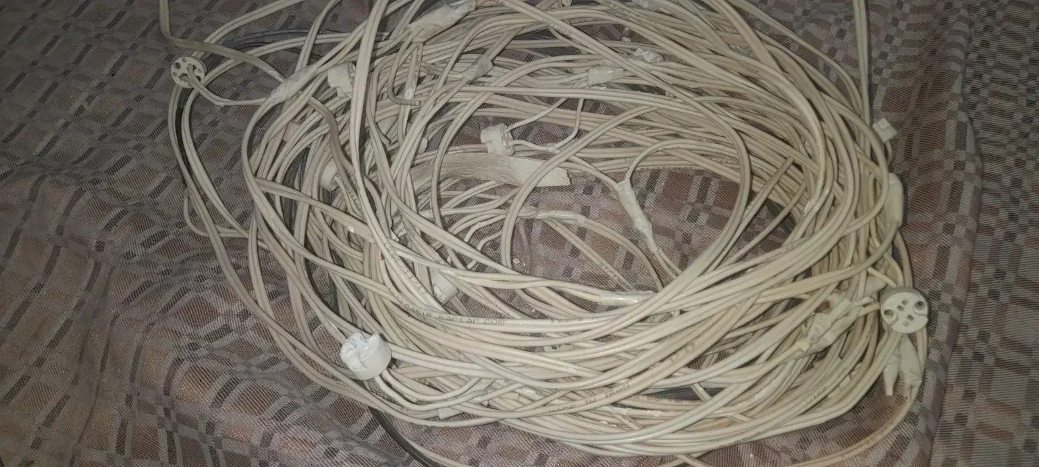 هالوژن سقف و ریسه چند رنگ با ریموت کنترول|ریسه و چراغ تزئینی|اراک, |دیوار