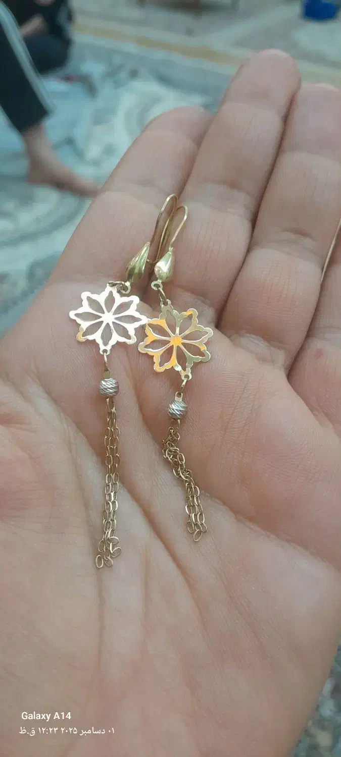 گوشواره طلاتقریبا دوونیم گرم|جواهرات|میاندوآب, |دیوار