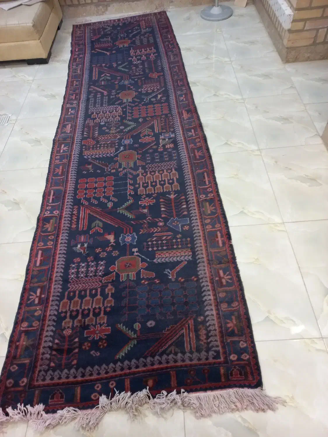 فرش دست بافت|فرش|بوئین زهرا, |دیوار