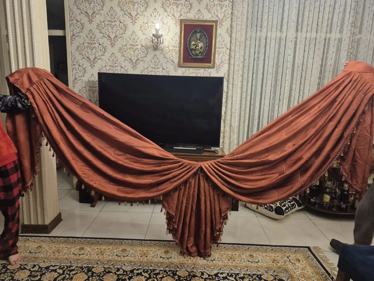 والان پرده|پرده، رانر، رومیزی|تهران, پاسداران|دیوار