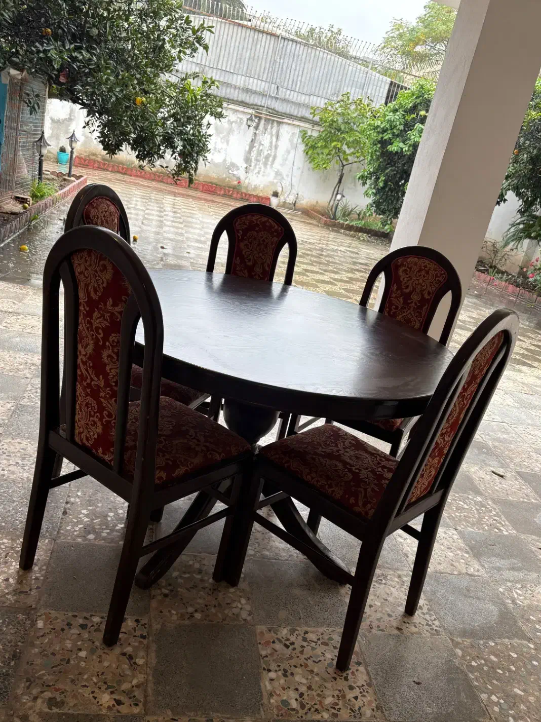 میز ناهارخوری چوبی|میز و صندلی غذاخوری|ساری, |دیوار