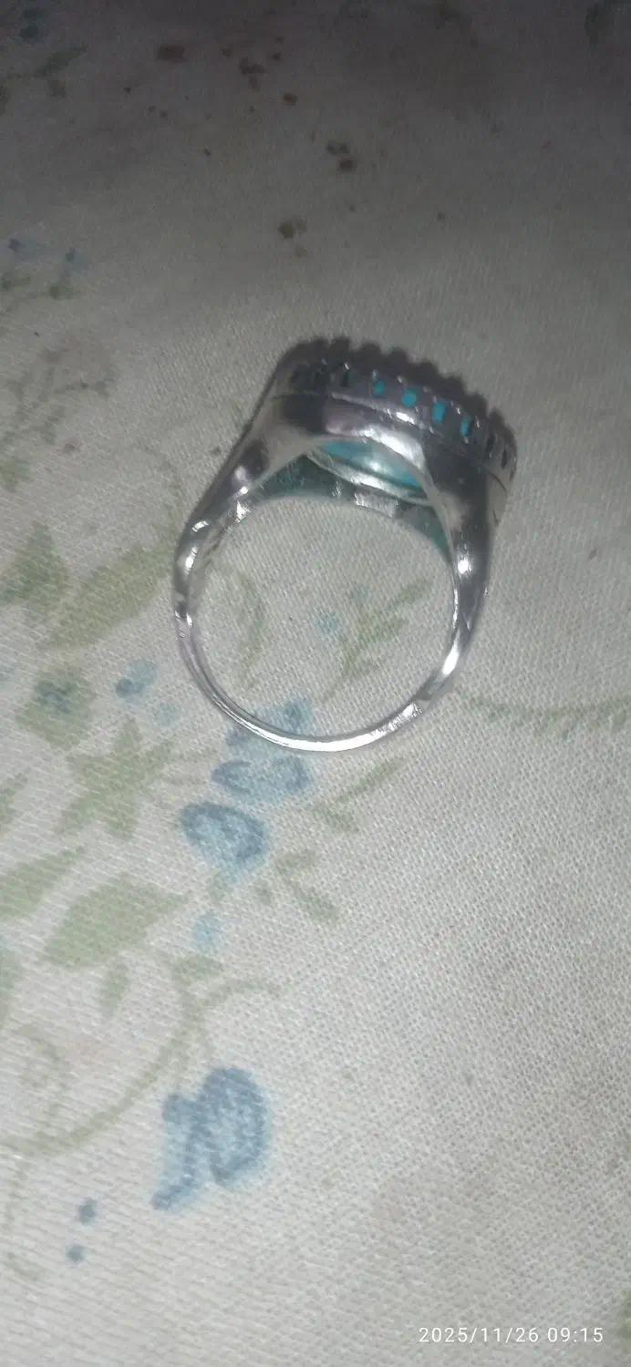 انگشترنقره مردانه.سنگ فیروزه|زیورآلات و اکسسوری|بابل, |دیوار