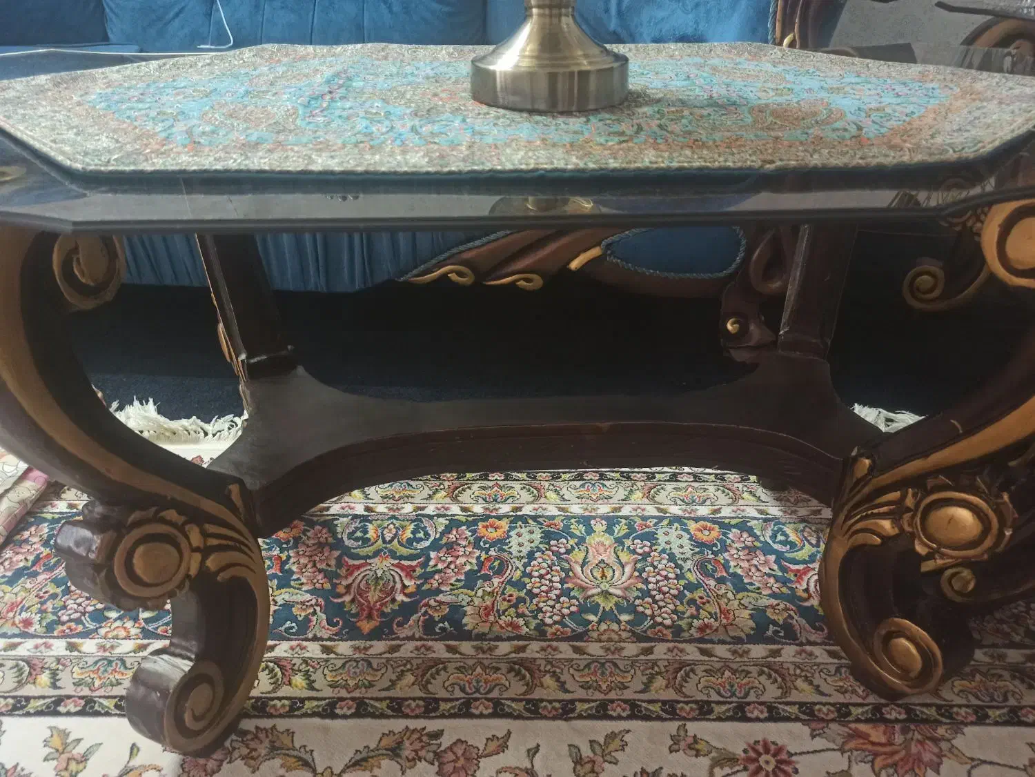 مبل چوب گردو.هفت نفره|مبلمان خانگی و میز عسلی|خرمآباد, |دیوار