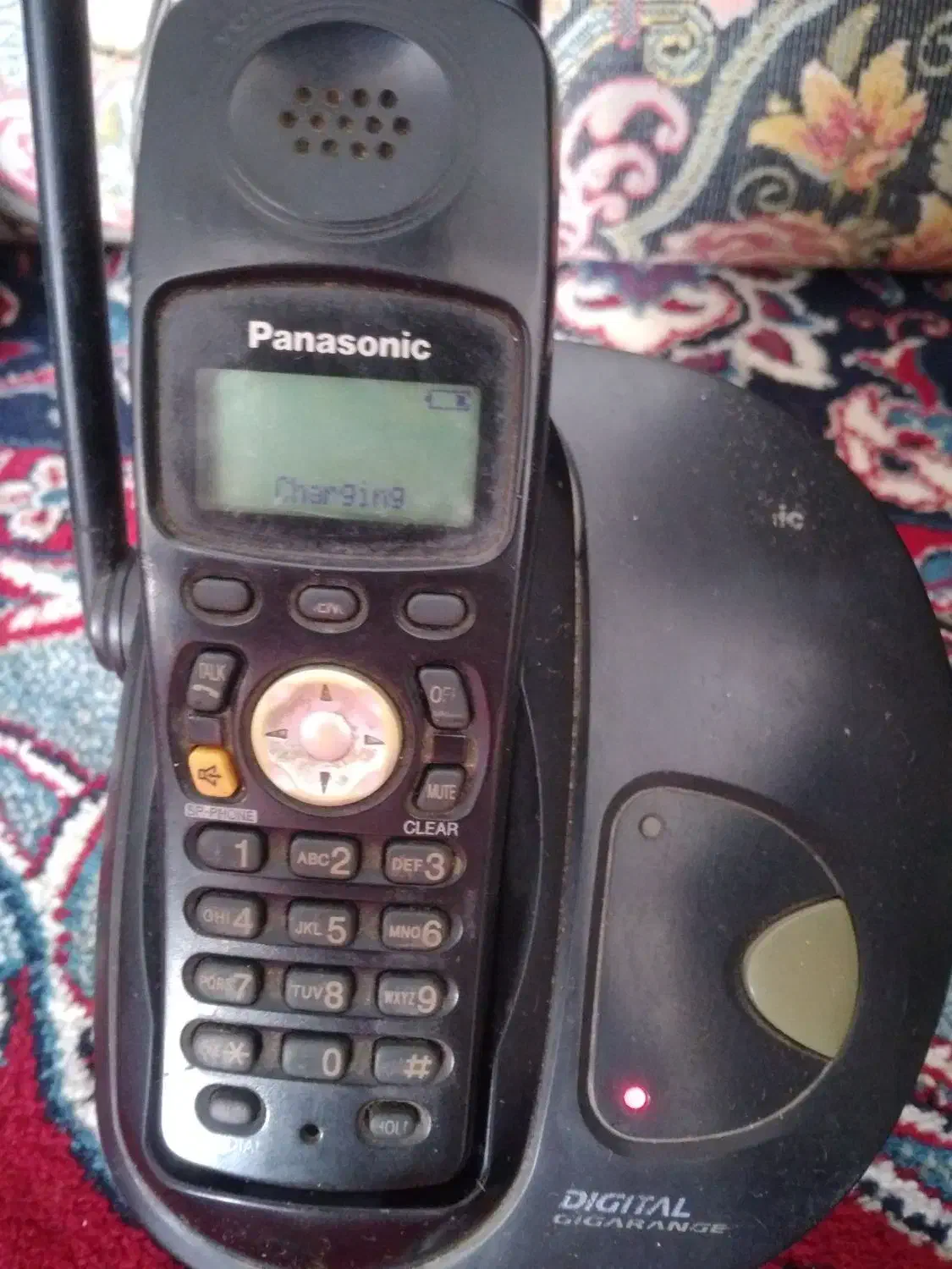 تلفن بیسیم پاناسونیک با جعبه کامل|تلفن رومیزی|کرمانشاه, |دیوار