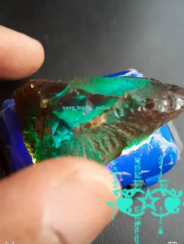 سنگ آبسیدن سبز کهکشانی  معدنی|زیورآلات و اکسسوری|طرقبه, |دیوار