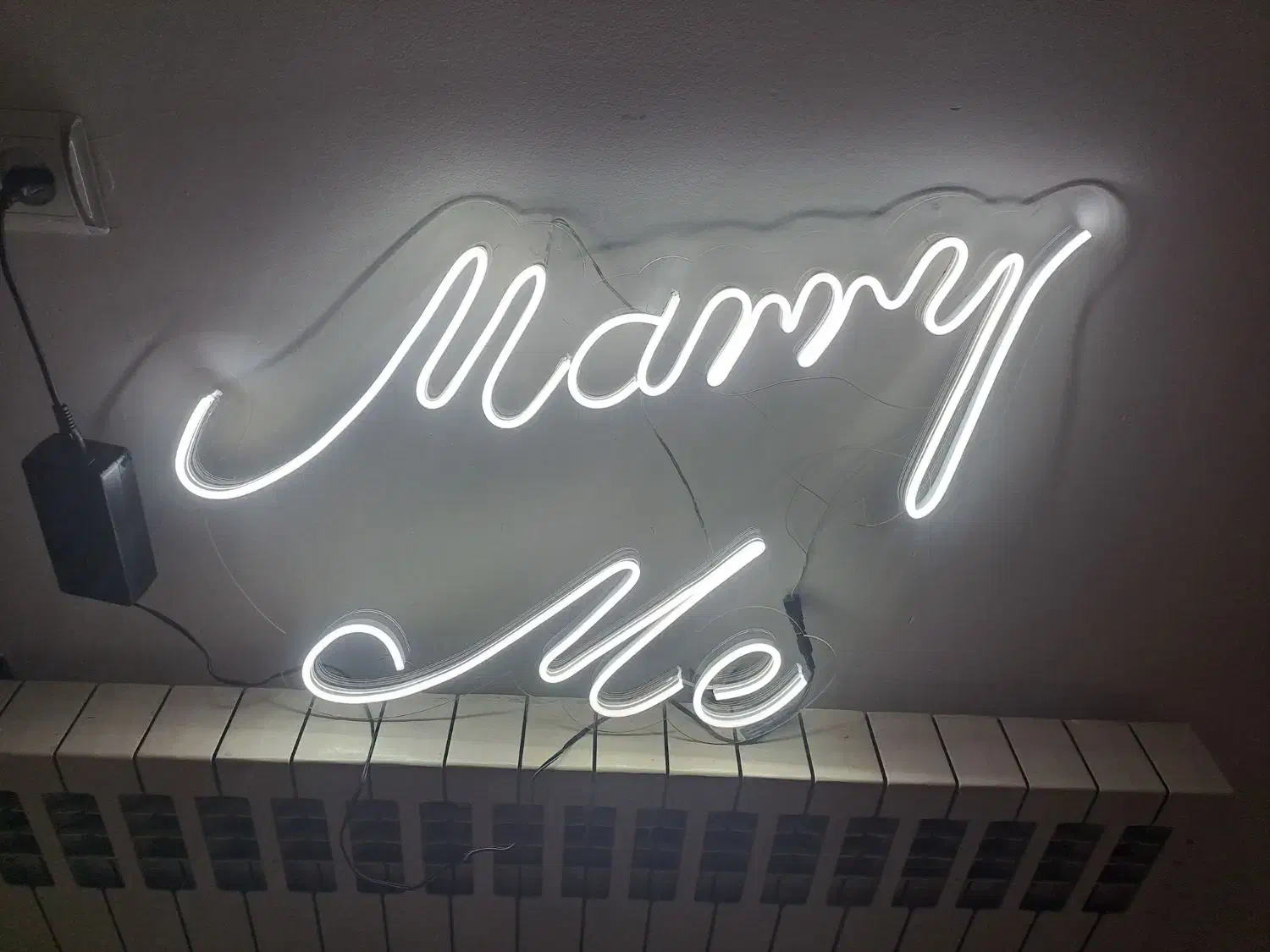 تابلو نئون طرح marry me|ریسه و چراغ تزئینی|گرگان, |دیوار